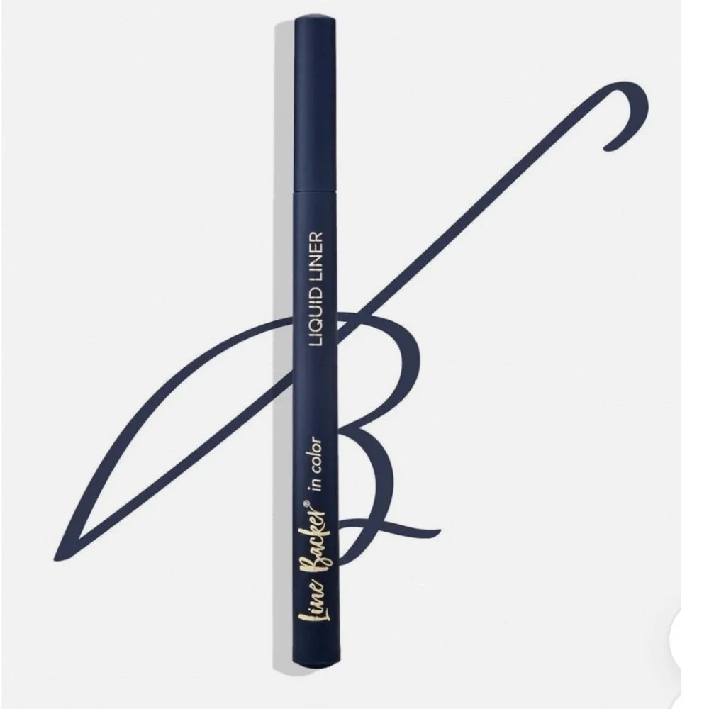 Belle Beauty Line Backer Waterproof Liquid Eyeliner Pen 24hr Wear Very Navy